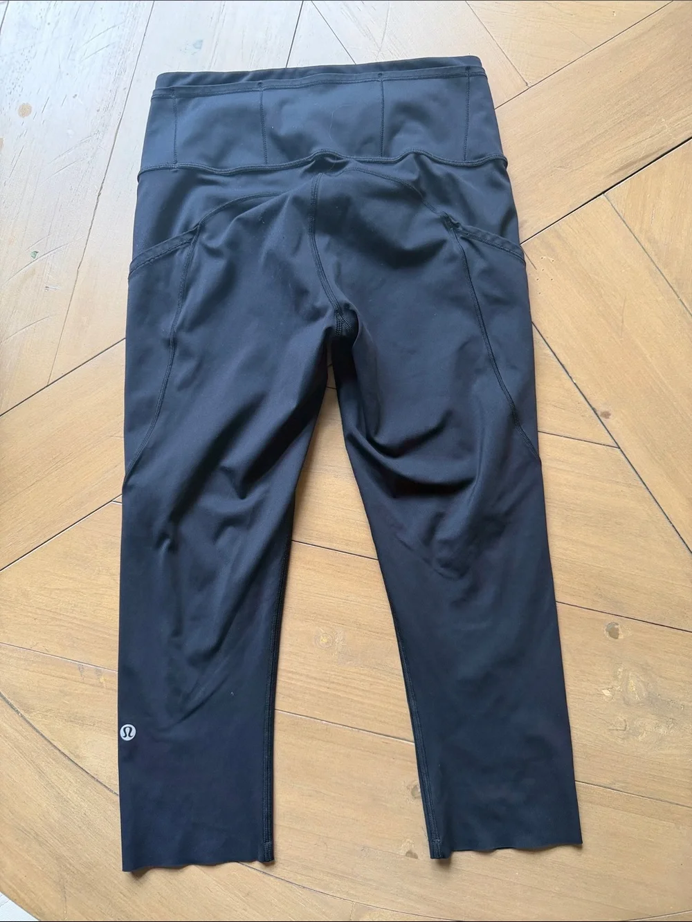 lululemon athletica Black Capris with Side Pockets